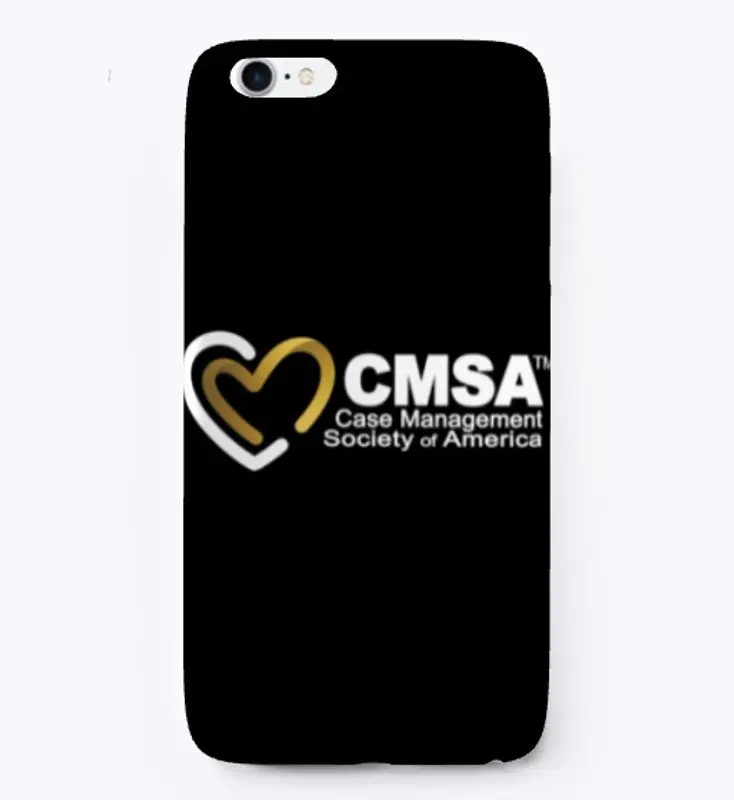 iPhone Case with White CMSA Logo